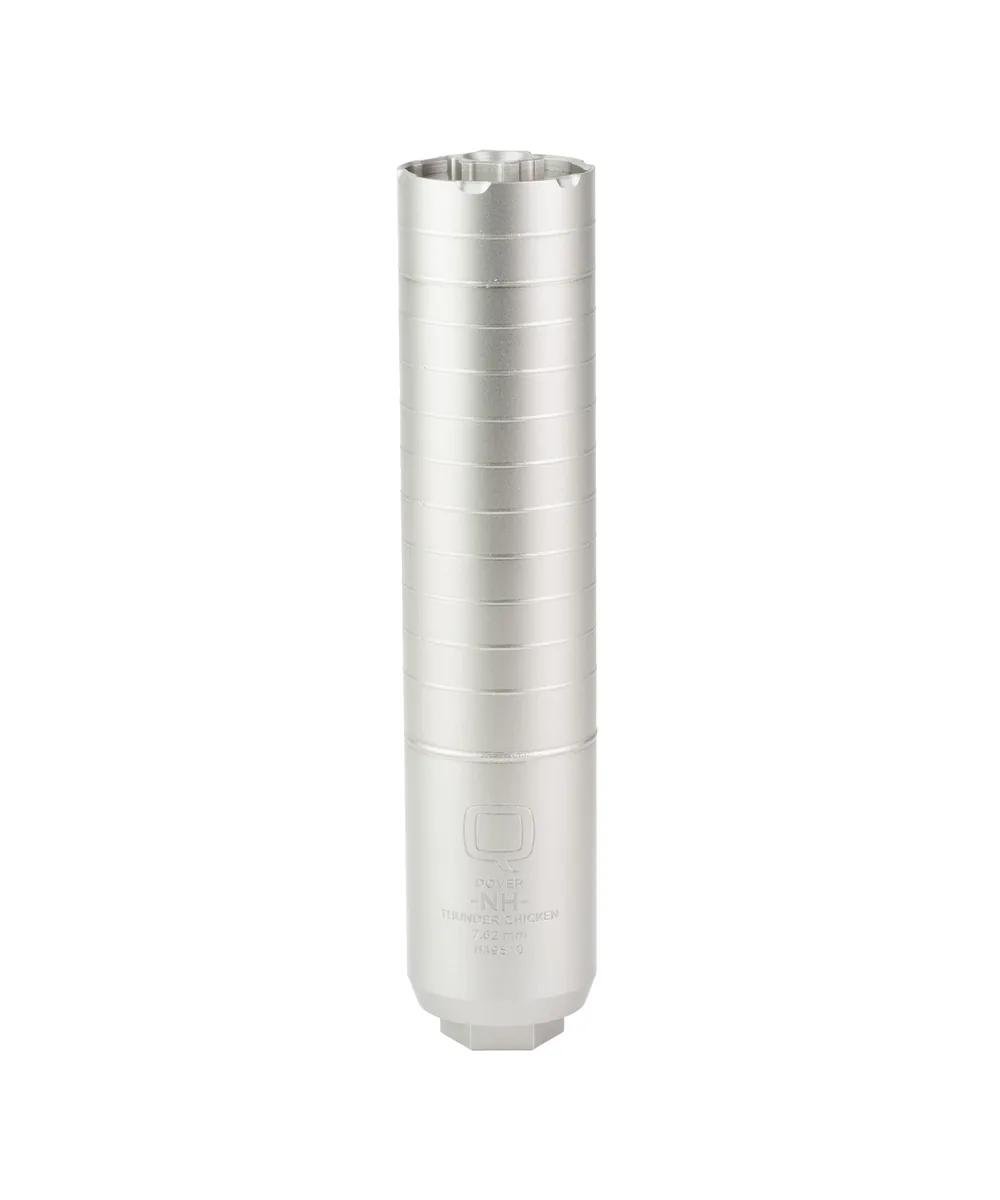 Q LLC Q LLC Thunder Chicken Quick Attach Suppressor 7.62mm Titanium 5/8x24 8.1" Length Bead Blast Finish silencer product image