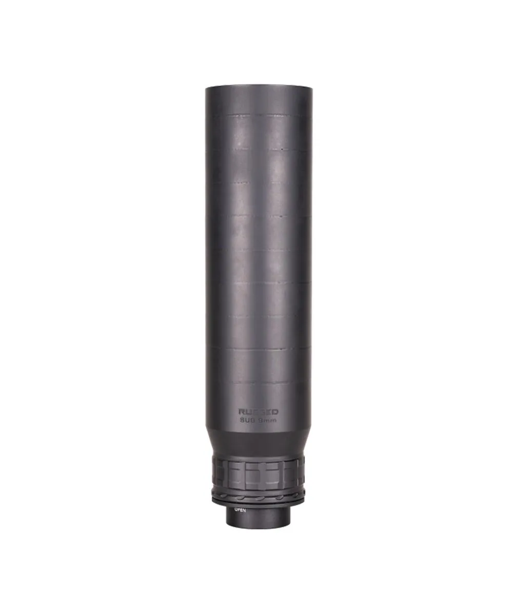 RUGGED SUPPRESSORS Rugged Suppressors Sub9 Suppressor 9mm Luger/.300 BLK 6.6" Black silencer product image