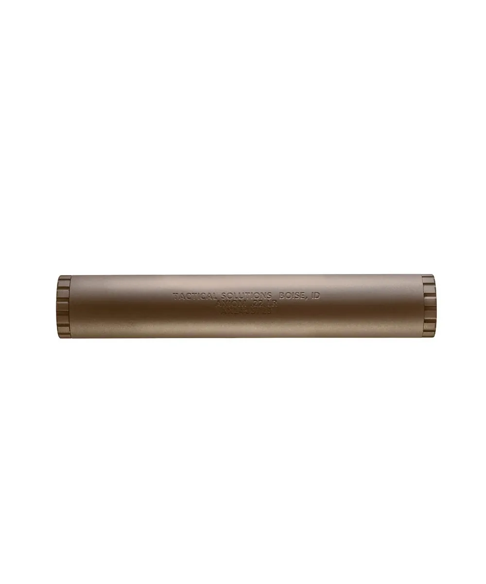 Tactical Solutions Tactical Solutions AXIOM Rimfire Suppressor 6" 1/2x28 Quicksand .22 Long Rifle silencer product image